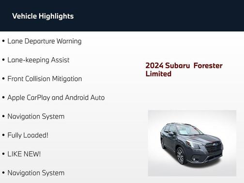 Magnetite Gray Metallic 2024 Subaru Forester Limited