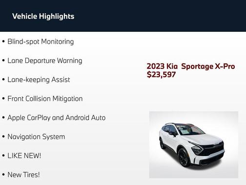 Glacial White Pearl 2023 Kia Sportage S