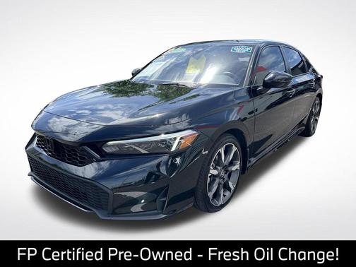Crystal Black Pearl 2025 Honda Civic Hybrid Sport Touring