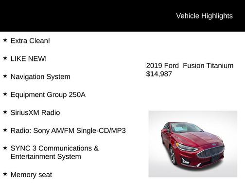 2019 Ford Fusion Titanium