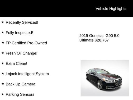 2019 Genesis G90 5.0 Ultimate