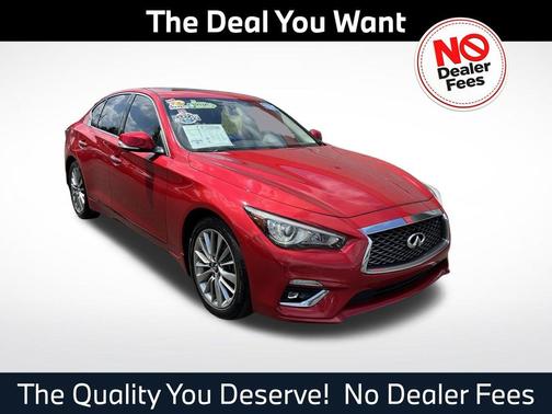 Dynamic Sunstone Red 2022 INFINITI Q50 3.0t LUXE
