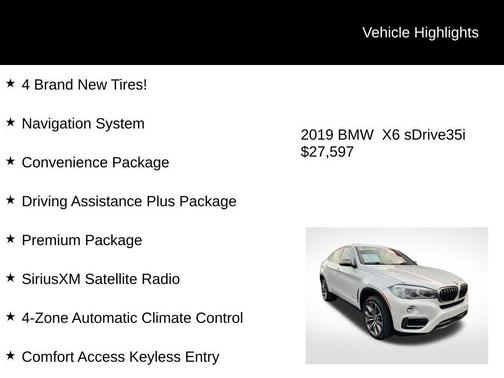2019 BMW X6 sDrive35i