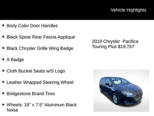 2019 Chrysler Pacifica Touring Plus