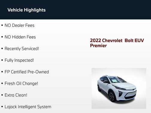 Summit White 2022 Chevrolet Bolt EUV FWD Premier