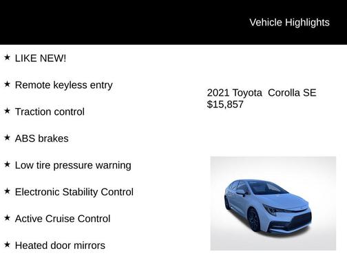 2021 Toyota Corolla SE