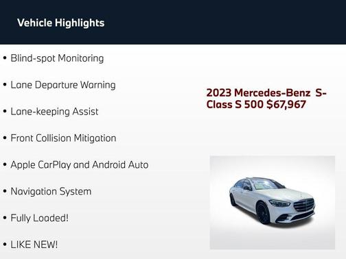 MANUFAKTUR Diamond White 2023 Mercedes-Benz S-Class 4MATIC