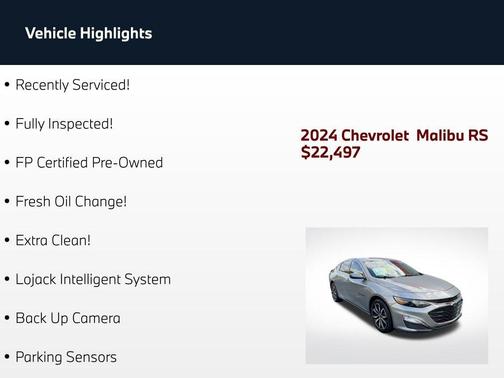 Sterling Gray Metallic 2024 Chevrolet Malibu FWD RS