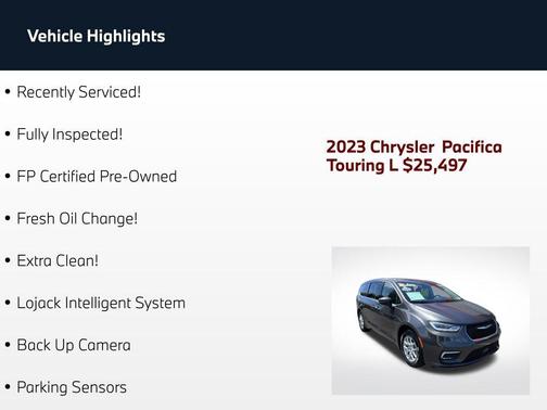 Granite Crystal Metallic Clearcoat 2023 Chrysler Pacifica Touring L