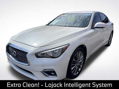 Majestic White 2023 INFINITI Q50 3.0t LUXE