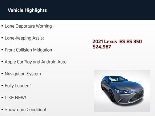 Nebula Gray Pearl 2021 Lexus ES 350 Base