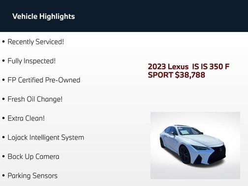 Ultra White 2023 Lexus IS 350 Base