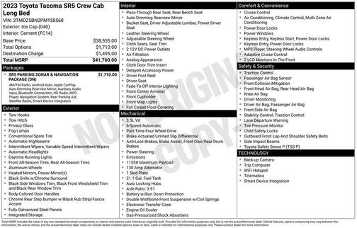 2023 Toyota Tacoma SR5