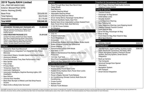 2019 Toyota RAV4 Limited