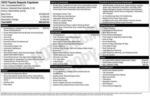 2023 Toyota Sequoia Capstone