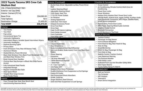 2023 Toyota Tacoma SR5