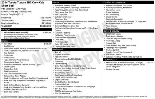 2014 Toyota Tundra SR5