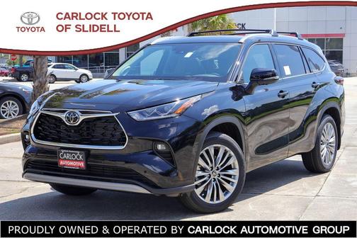 Midnight Black Metallic 2026 Toyota Highlander Platinum
