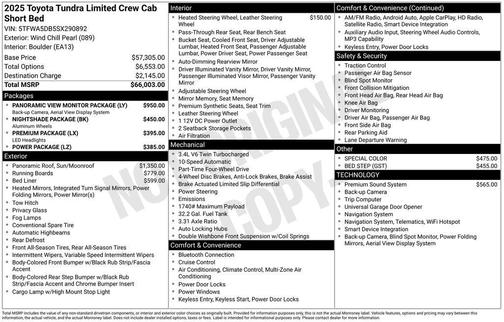 Wind Chill Pearl 2025 Toyota Tundra Limited
