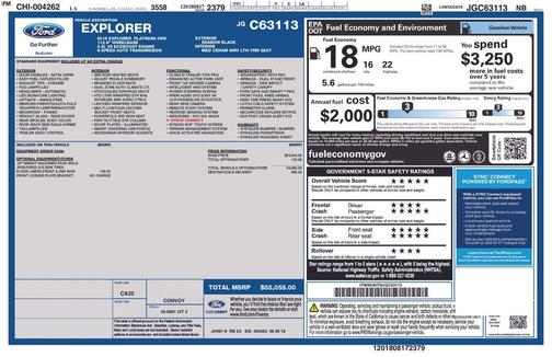 Shadow Black 2018 Ford Explorer Platinum