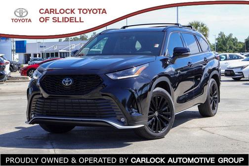 Midnight Black Metallic 2024 Toyota Highlander XSE