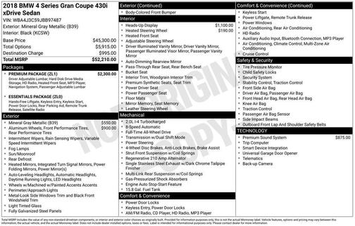 2018 BMW 430 Gran Coupe i xDrive