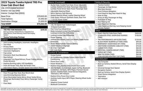 2023 Toyota Tundra Hybrid TRD Pro