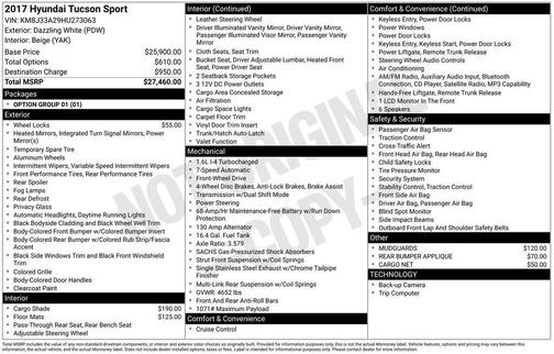 2017 Hyundai TUCSON Sport