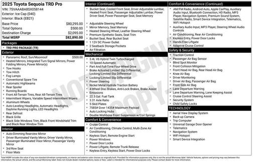 2025 Toyota Sequoia TRD Pro