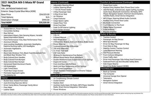2021 Mazda MX-5 Miata Grand Touring