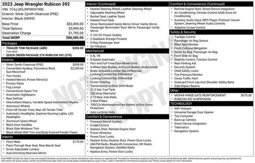 2023 Jeep Wrangler Rubicon 392