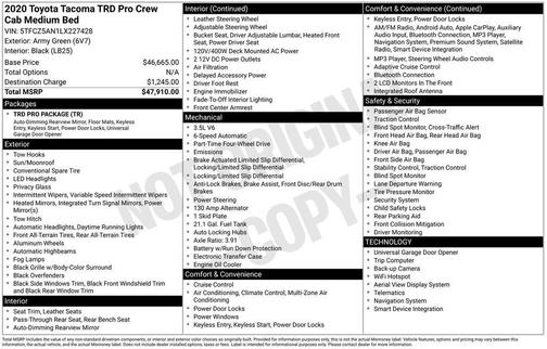 2020 Toyota Tacoma TRD Pro