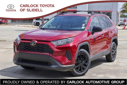 Red 2020 Toyota RAV4 LE