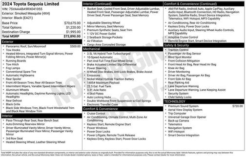 Smoked Mesquite 2024 Toyota Sequoia Limited