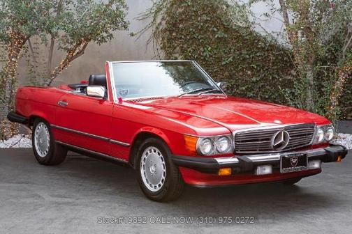 Signal Red 1987 Mercedes-Benz SL-Class 560SL