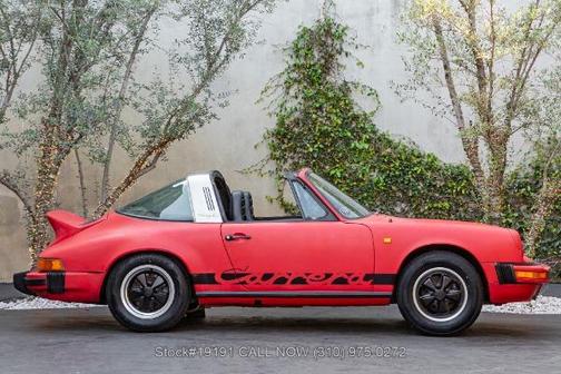Red 1974 Porsche 911 Carrera Targa