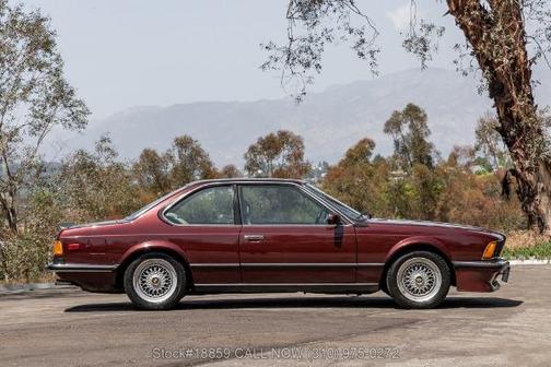 Burgundy 1985 BMW 635 CSi