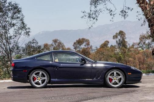 Blue 2002 Ferrari 575 M Maranello