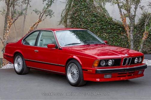 Cinnabar Red 1988 BMW 635 CSi