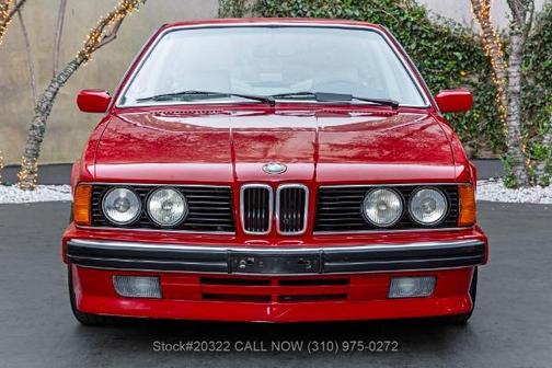 Cinnabar Red 1988 BMW 635 CSi