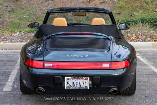Aventurine Green Metallic 1995 Porsche 911 Carrera 4 Cabriolet