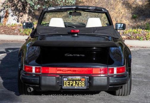 Black 1988 Porsche 911 Cabriolet