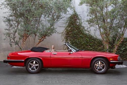 Red 1990 Jaguar XJS Cabriolet