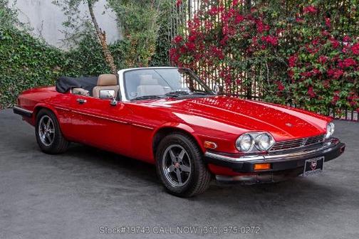 Red 1990 Jaguar XJS Cabriolet