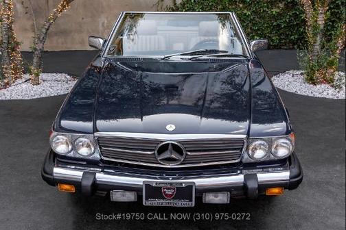 Blue 1987 Mercedes-Benz SL-Class 560SL
