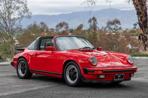 Red 1987 Porsche 911