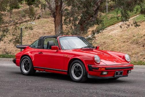 Red 1987 Porsche 911