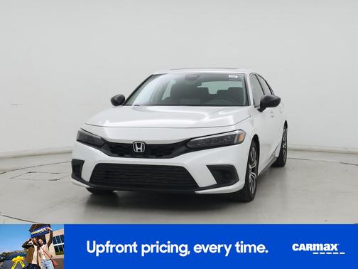 White 2022 Honda Civic EX-L