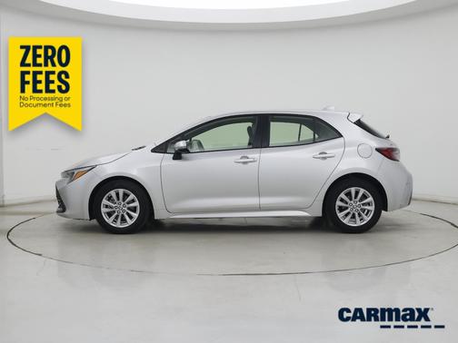 Silver 2023 Toyota Corolla Hatchback SE