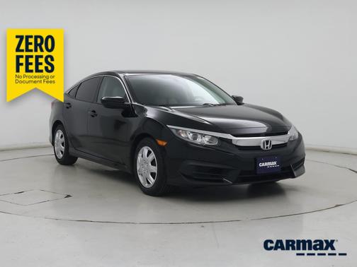 Black 2018 Honda Civic LX